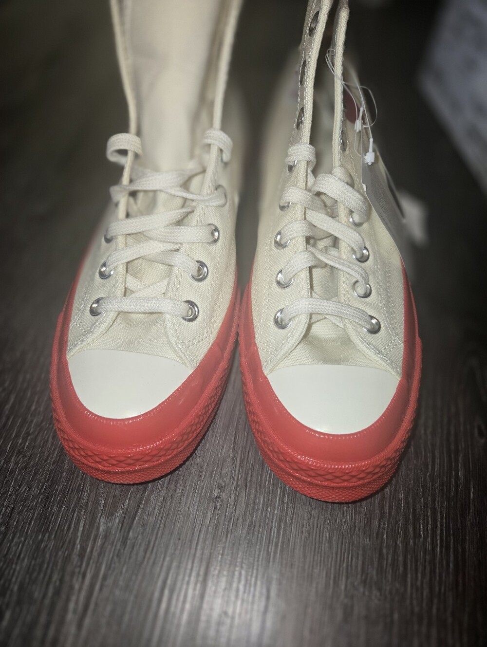 NWT Converse x Comme des Garcons PLAY Chuck 70 Hi: Men’s 8 / Women’s 10 - Picture 3 of 10